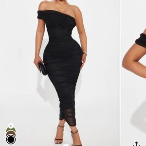 Legacy Elegant Black One-Shoulder Dress